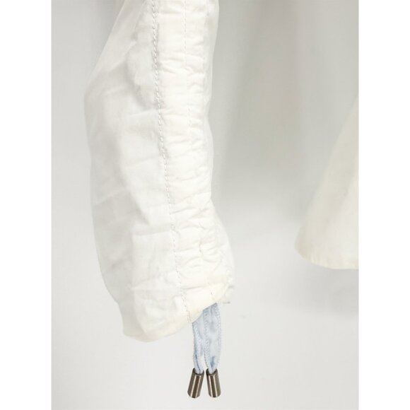 Brunello Cucinelli White Lightweight Windbreaker Blazer Jacket L - Picture 3 of 7